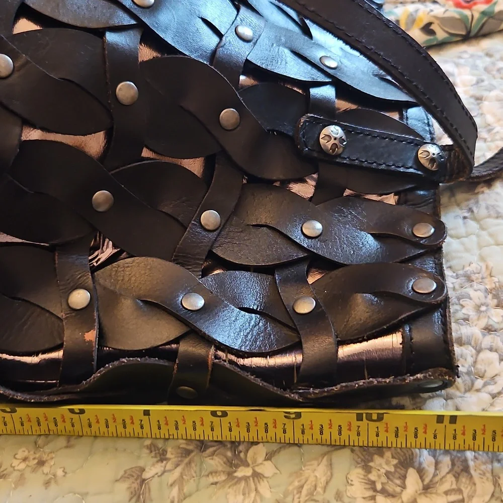 PATRICIA NASH Black Twisted Braid Mizzana Bag Used But Still Stunning! - Picture 11 of 12